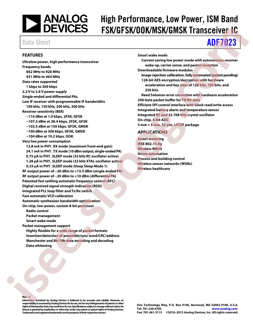 ADF7023