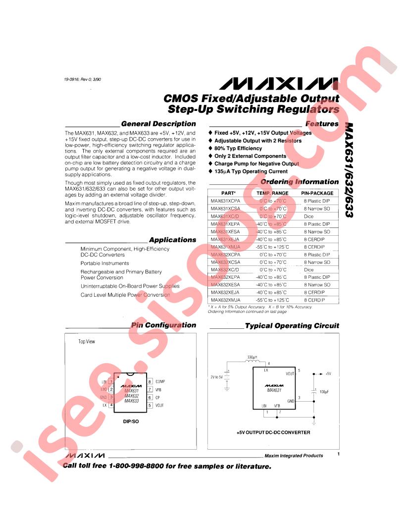 MAX631-33