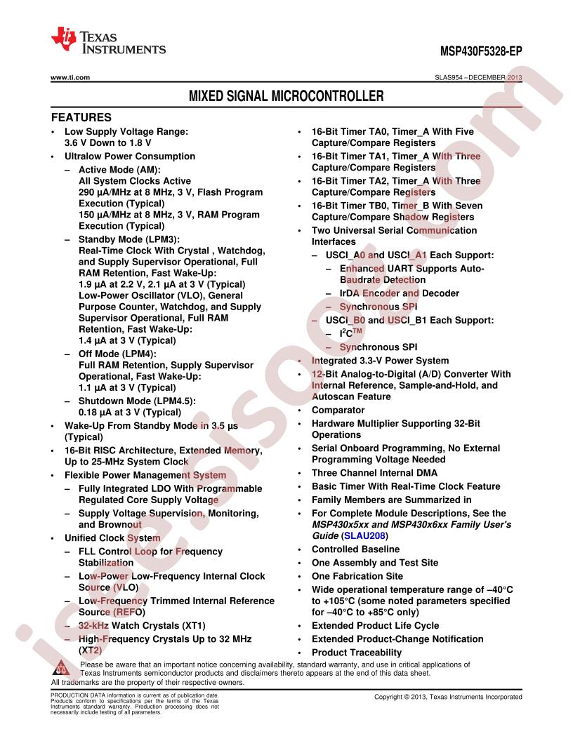 MSP430F5328-EP