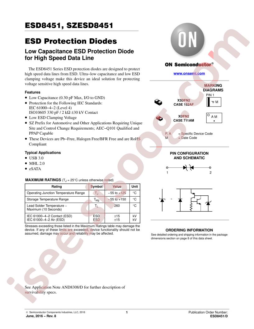ESD8451, SZESD8451