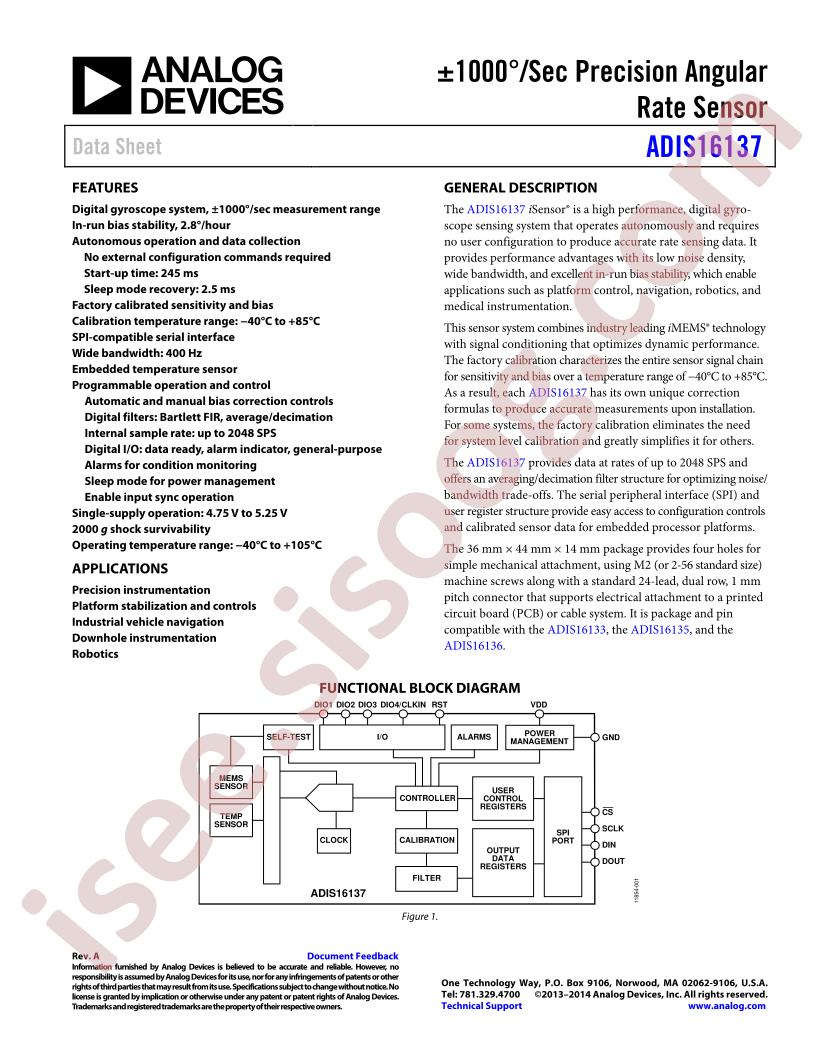 ADIS16137