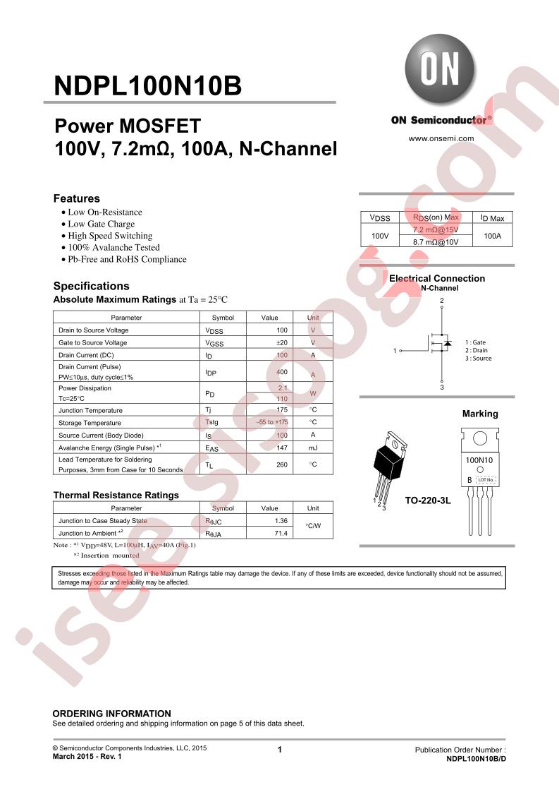 NDPL100N10B