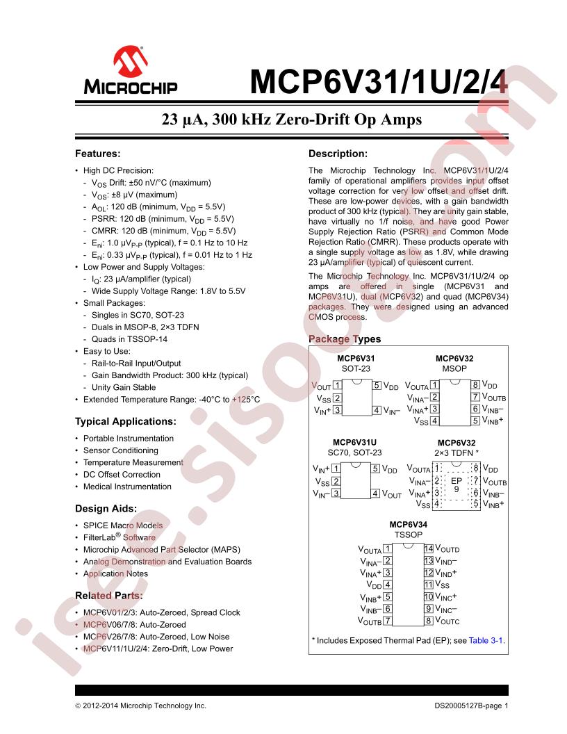 MCP6V31/1U/2/4