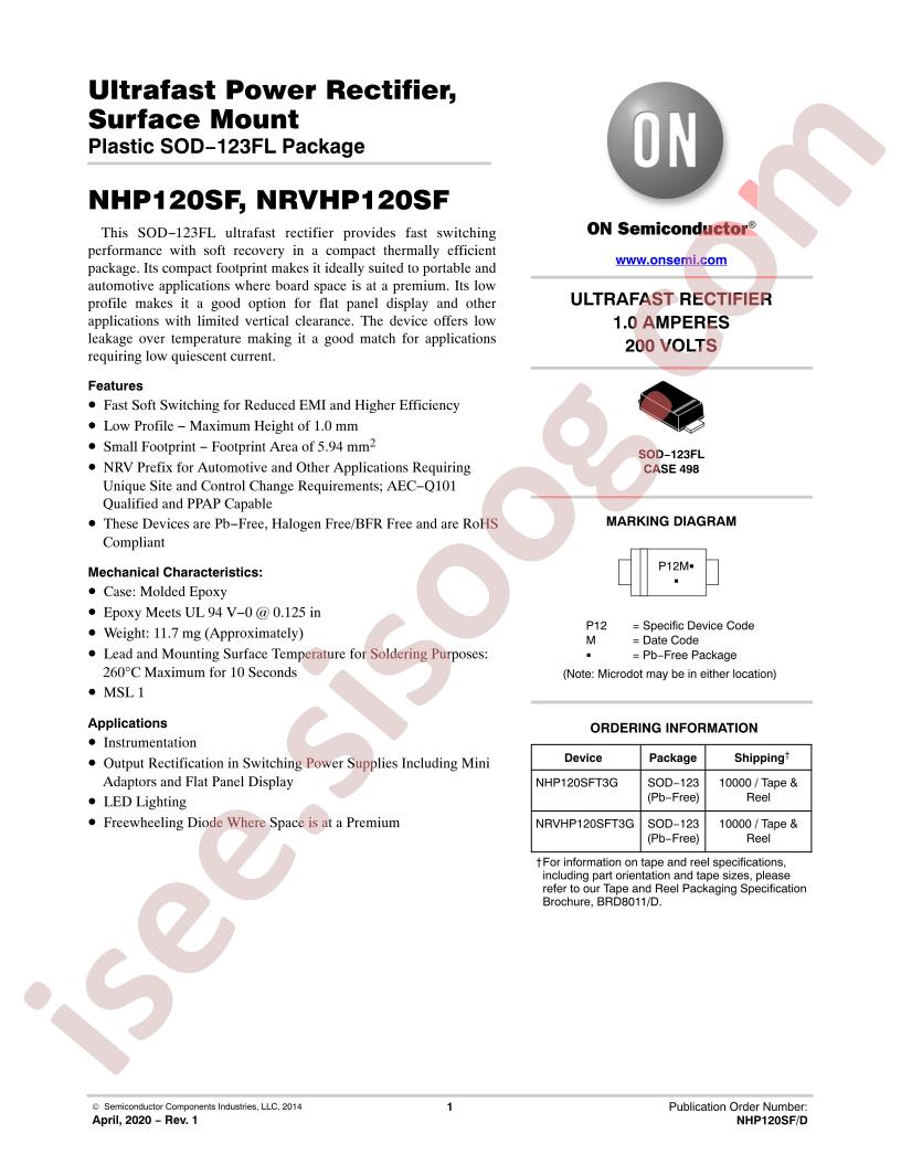 NHP120SF, NRVHP120SF