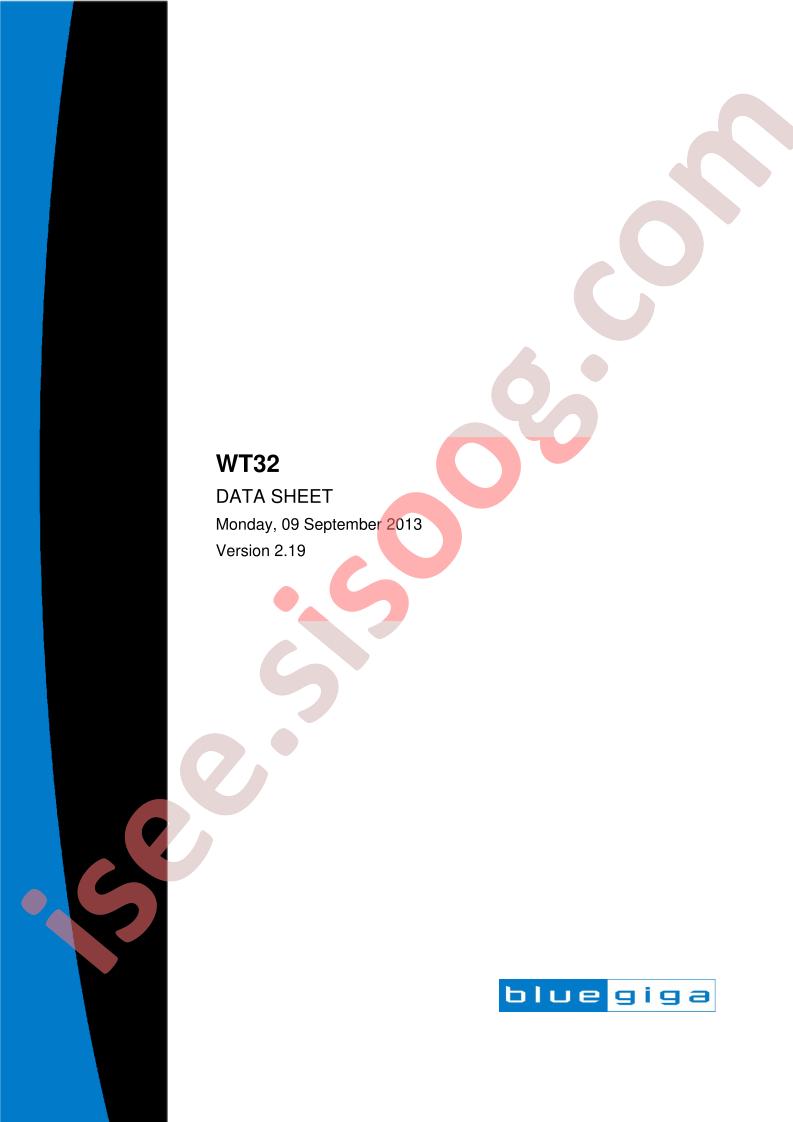 WT32 Datasheet