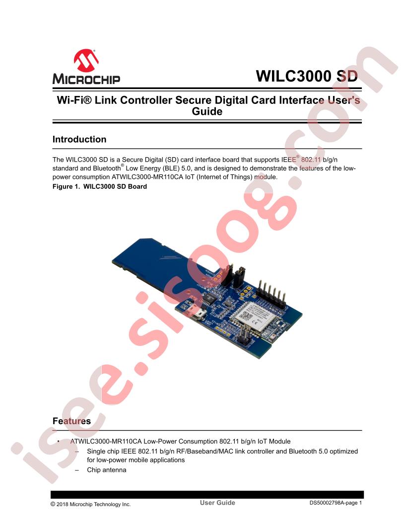 WILC3000 SD Guide
