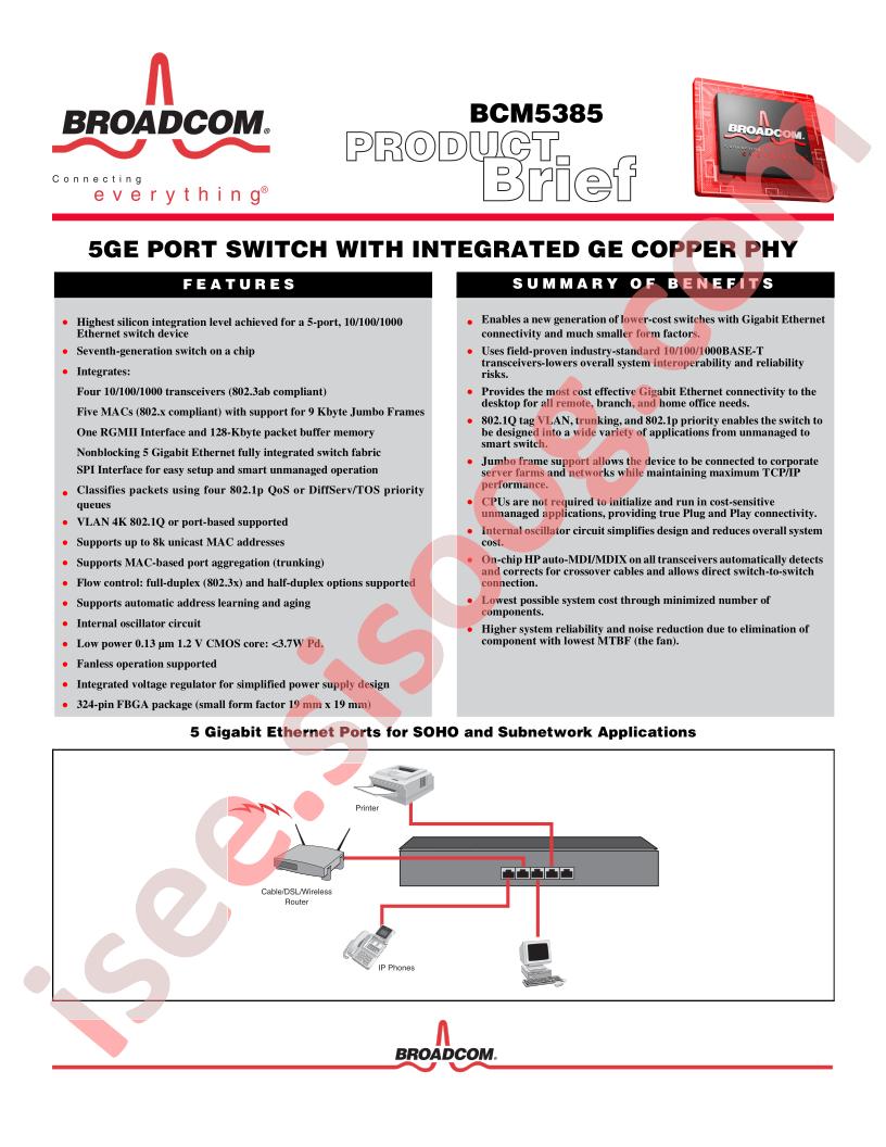 BCM5385 Brief