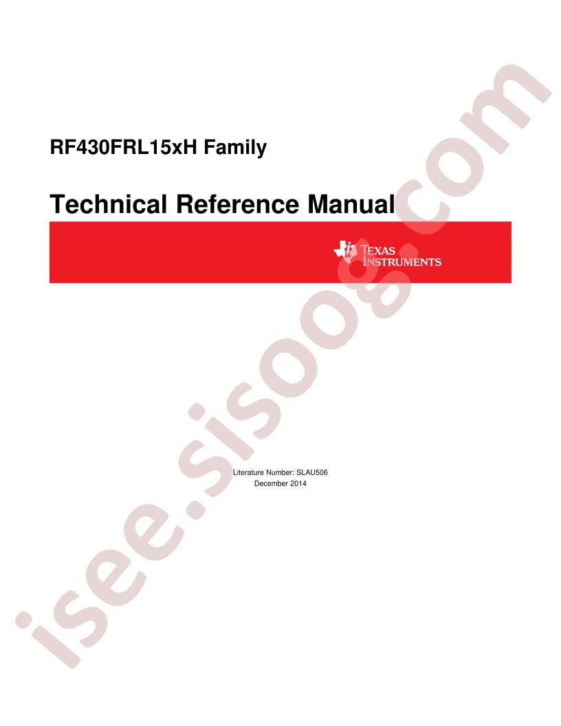RF430FRL152-154H Tech Ref Manual