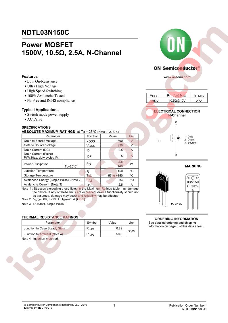 NDTL03N150C