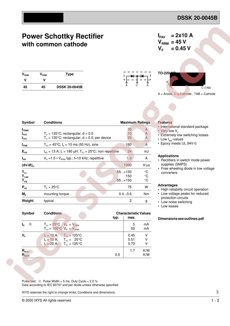 DSSK20-0045B