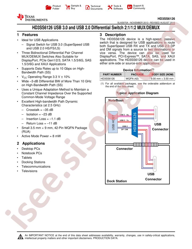 HD3SS6126RUAR