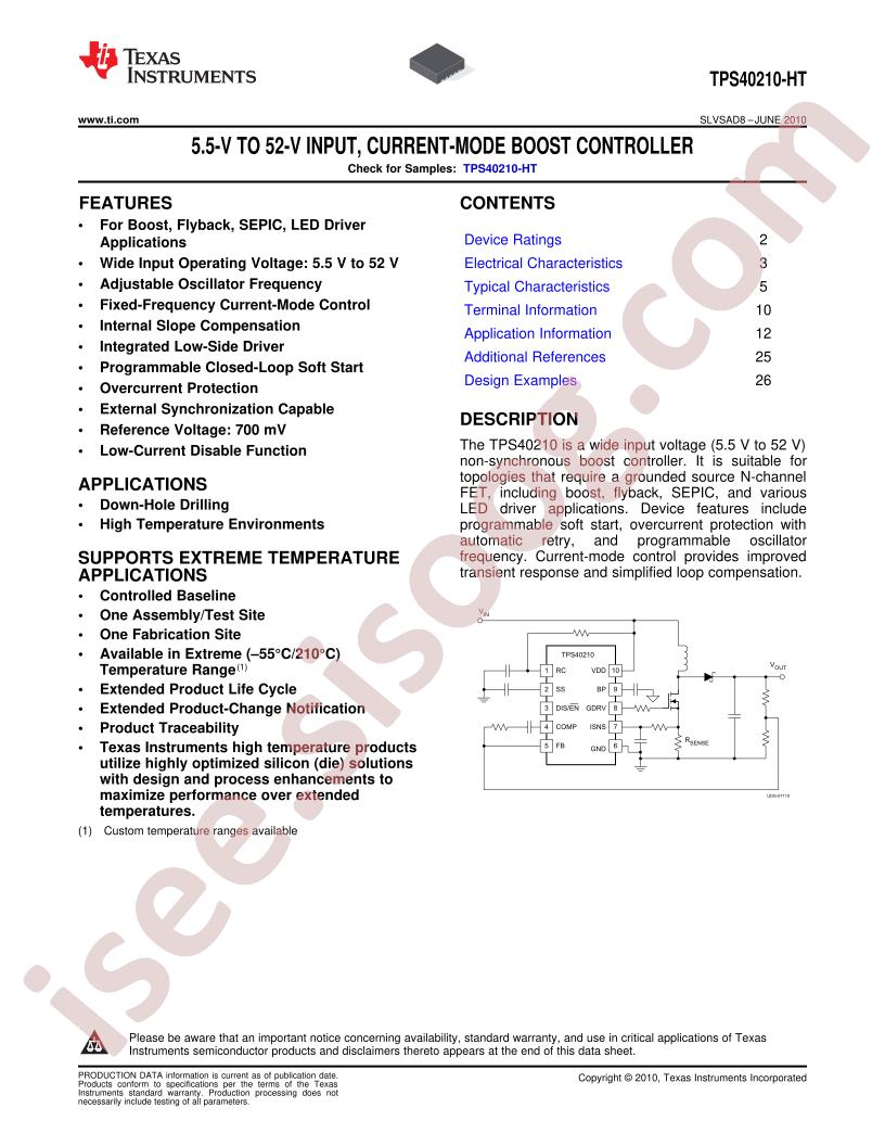 TPS40210-HT