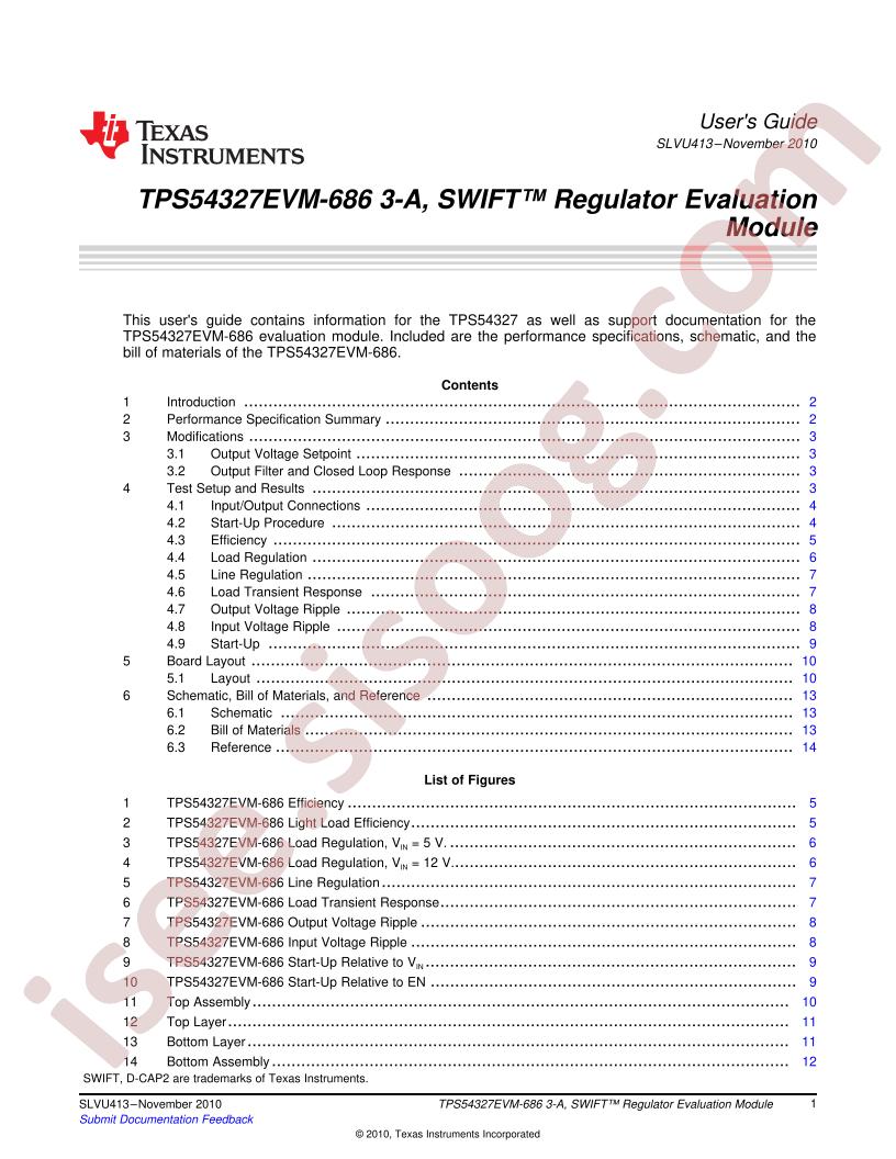 TPS54327EVM-686 User Guide