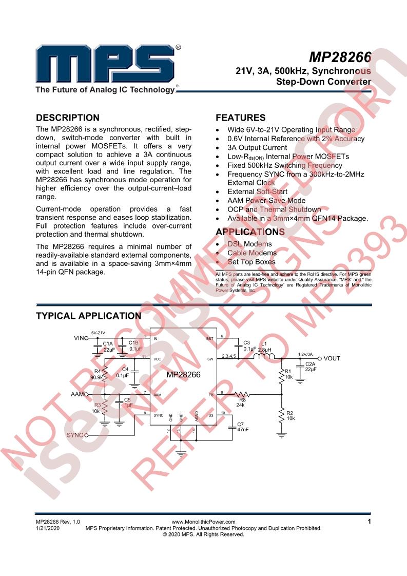 MP28266 Datasheet