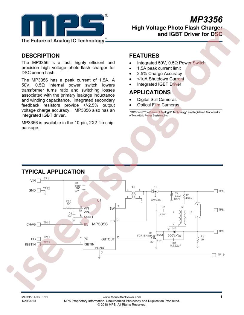 MP3356 Datasheet