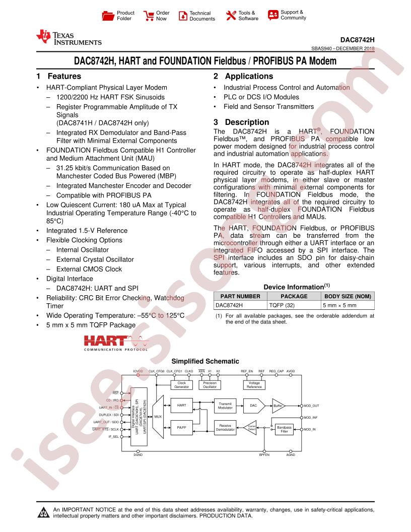 DAC874xH Datasheet