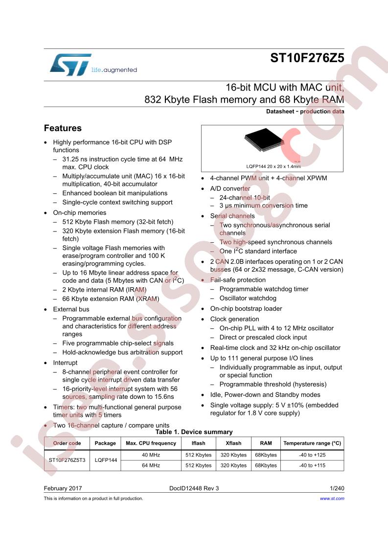 ST10F276Z5