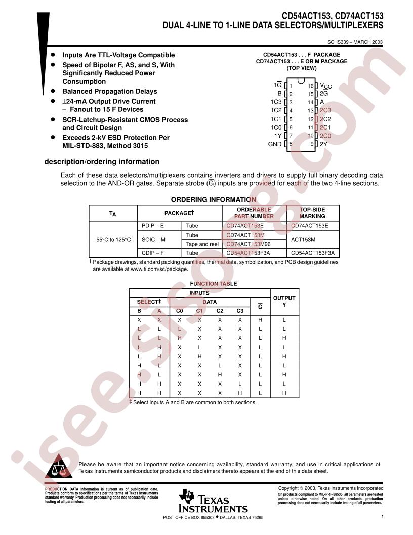 CD54,74ACT153