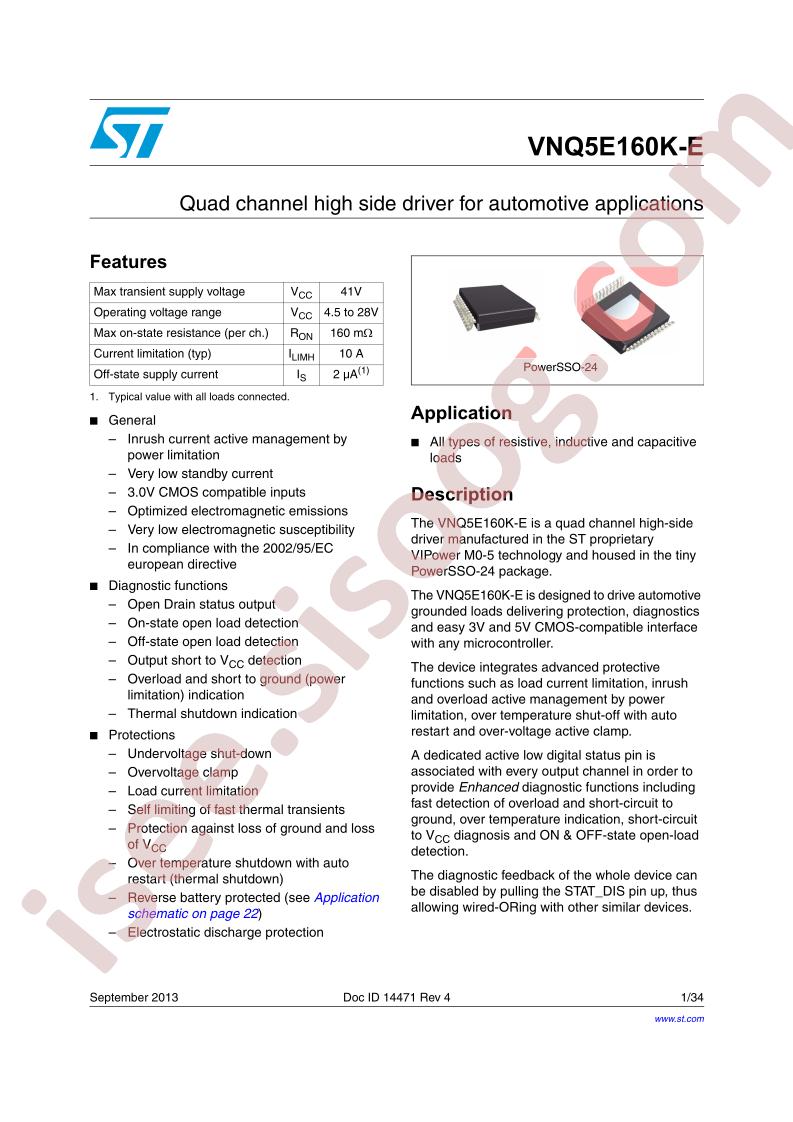 VNQ5E160K-E