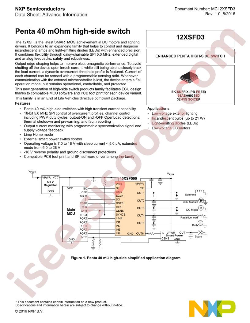 MC40XSF500EK Datasheet