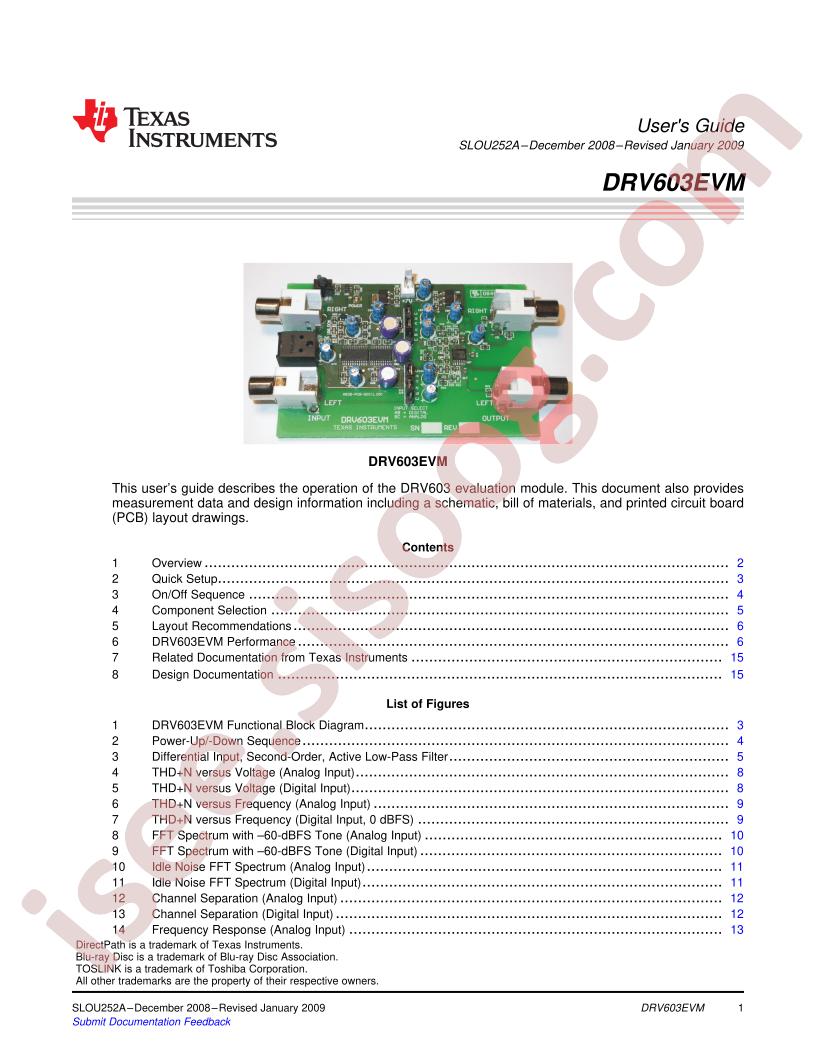 DRV603EVM User Guide