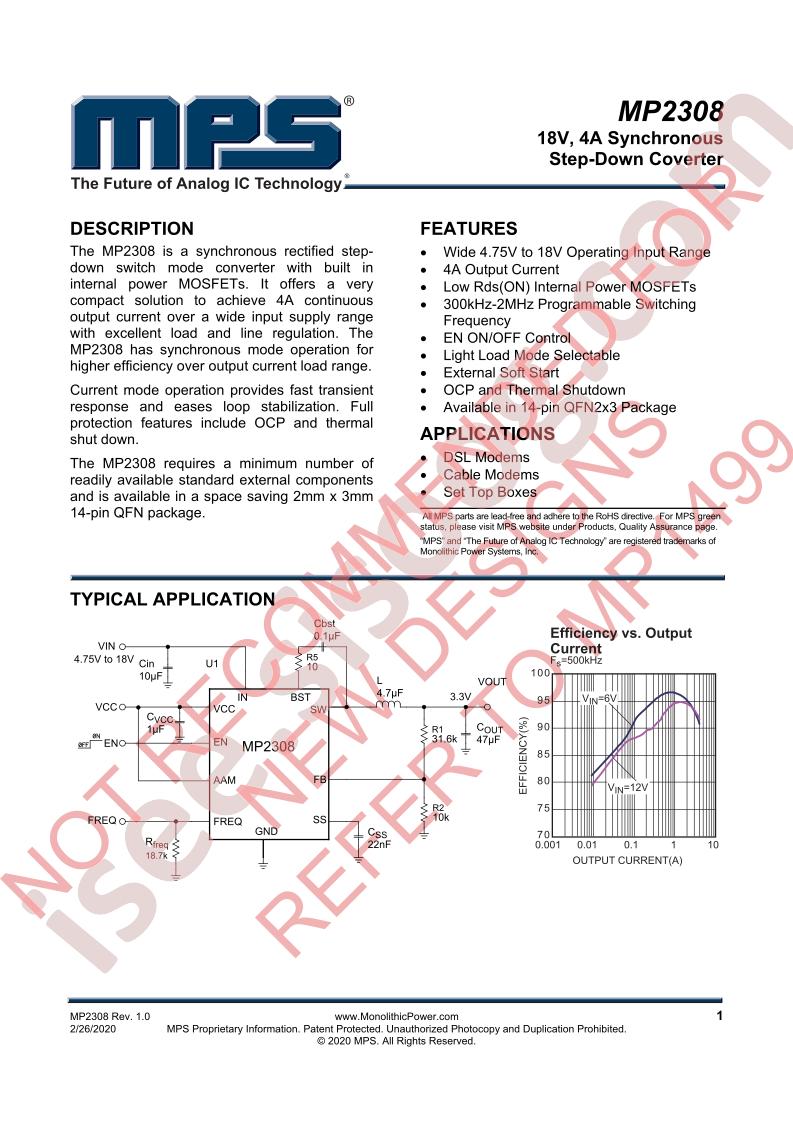MP2308 Datasheet