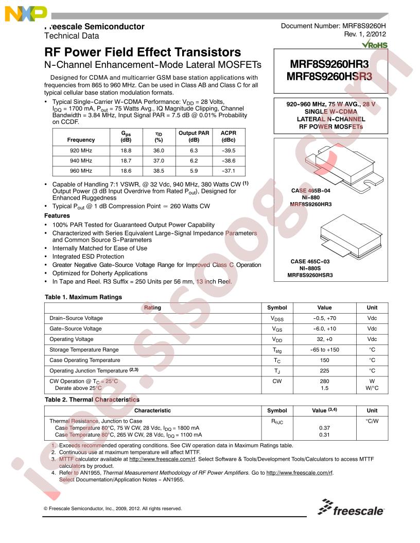 MRF8S9260H(S)R3