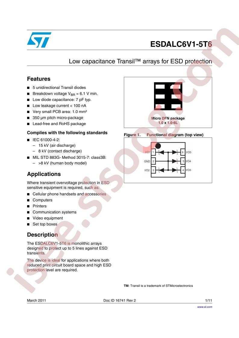 ESDALC6V1-5T6