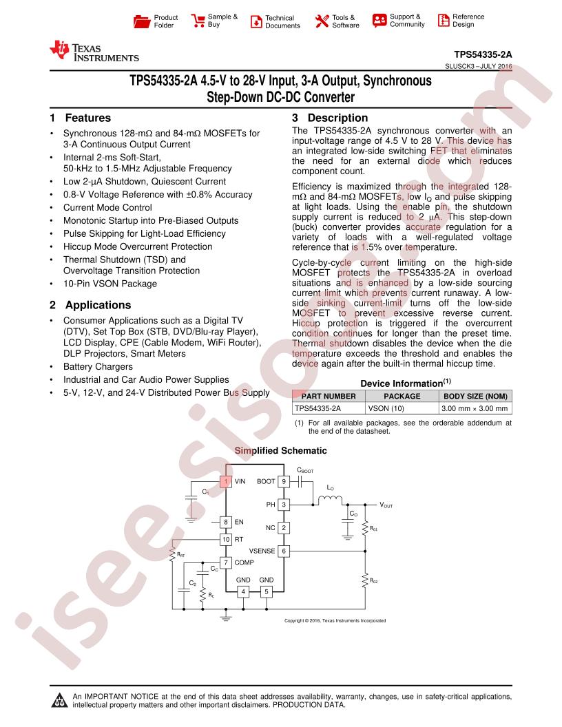 TPS54335-2A Datasheet