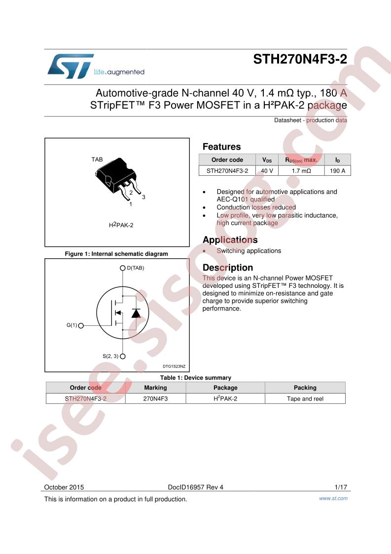 STH270N4F3-(2,6)