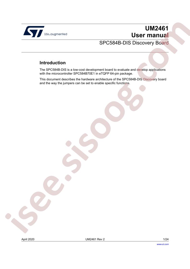 SPC584B-DIS User Manual