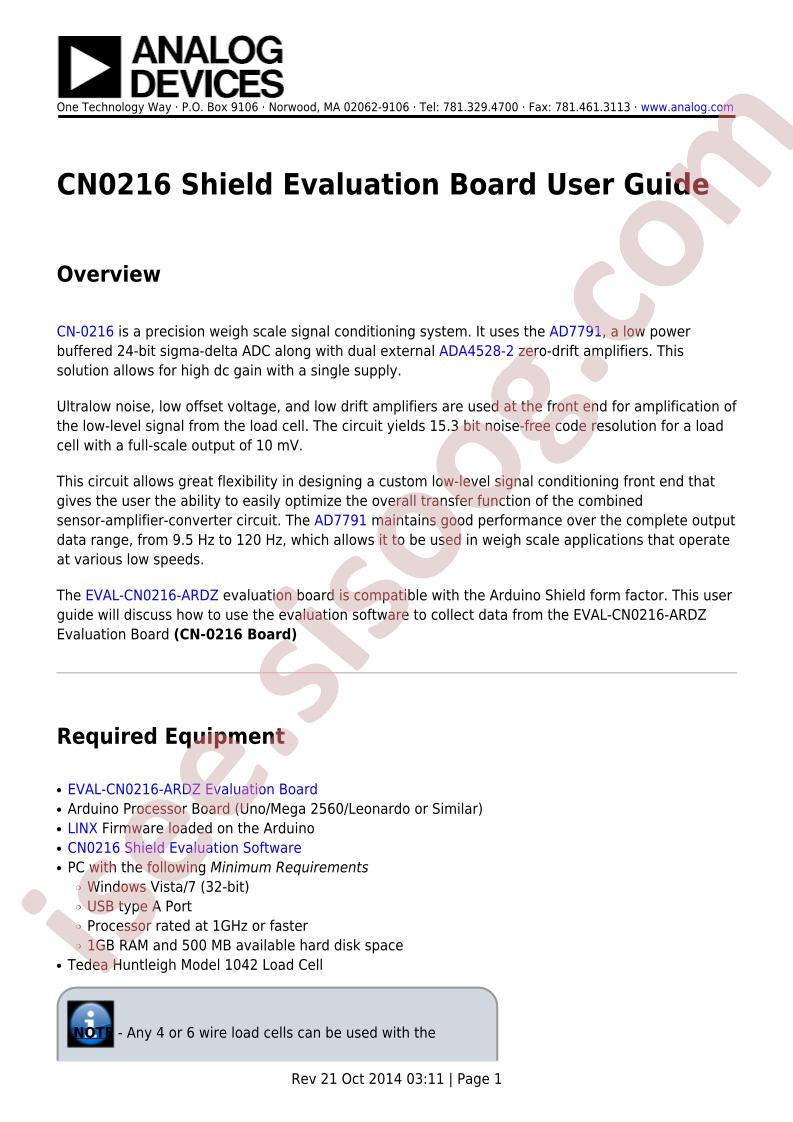 CN0216 Shield Eval Brd Guide~