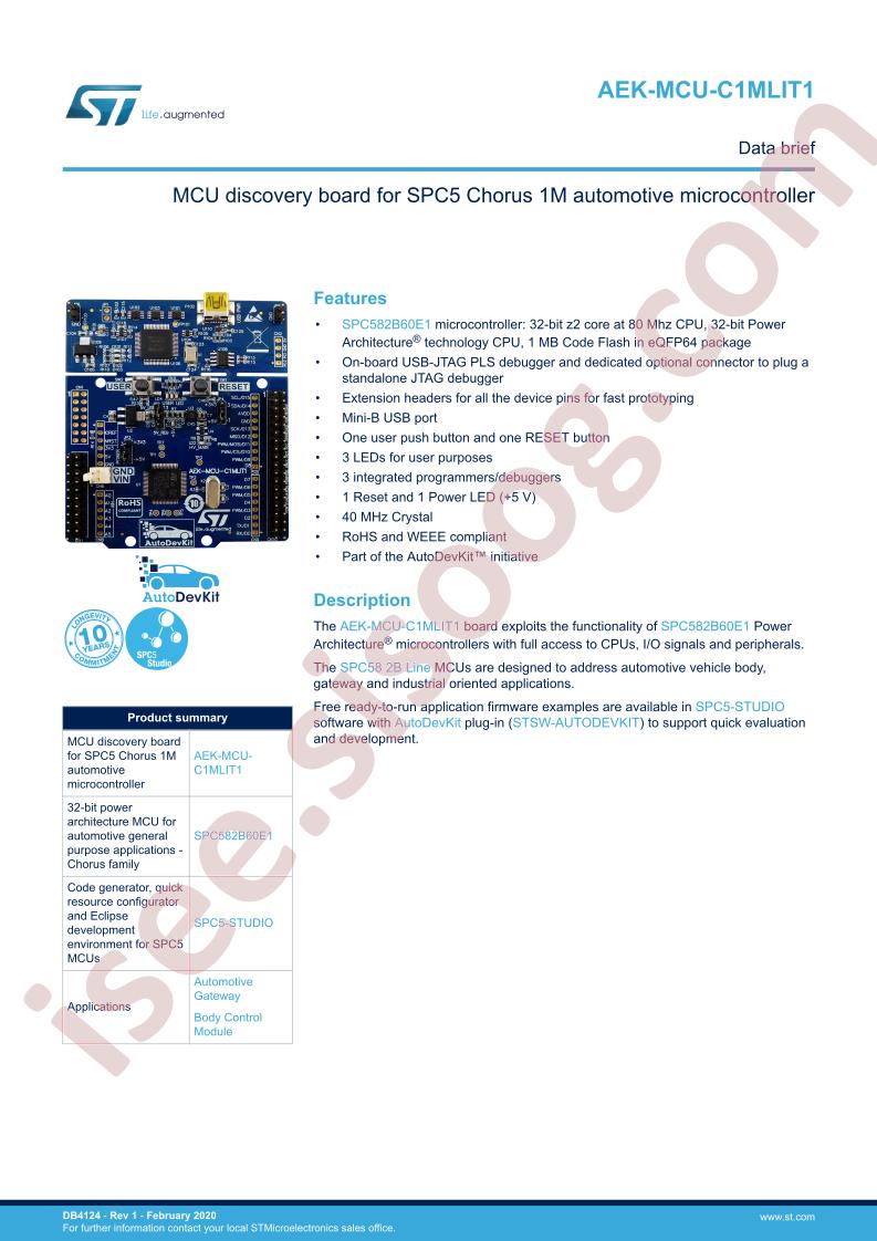 AEK-MCU-C1MLIT1 Data Brief