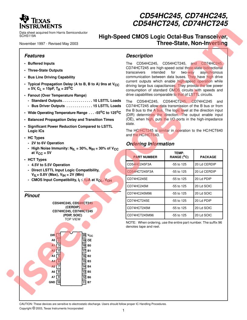 CD54,74HC(T)245