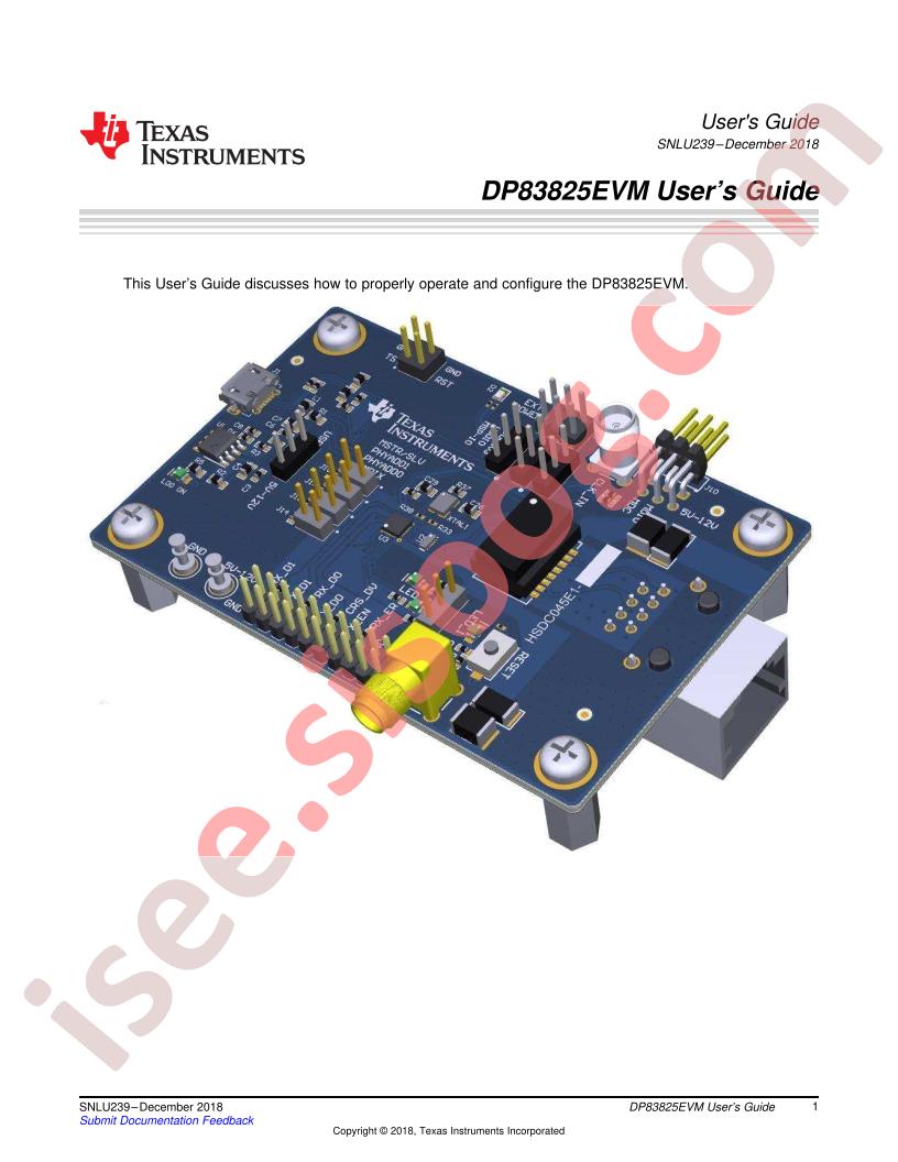 DP83825EVM User Guide