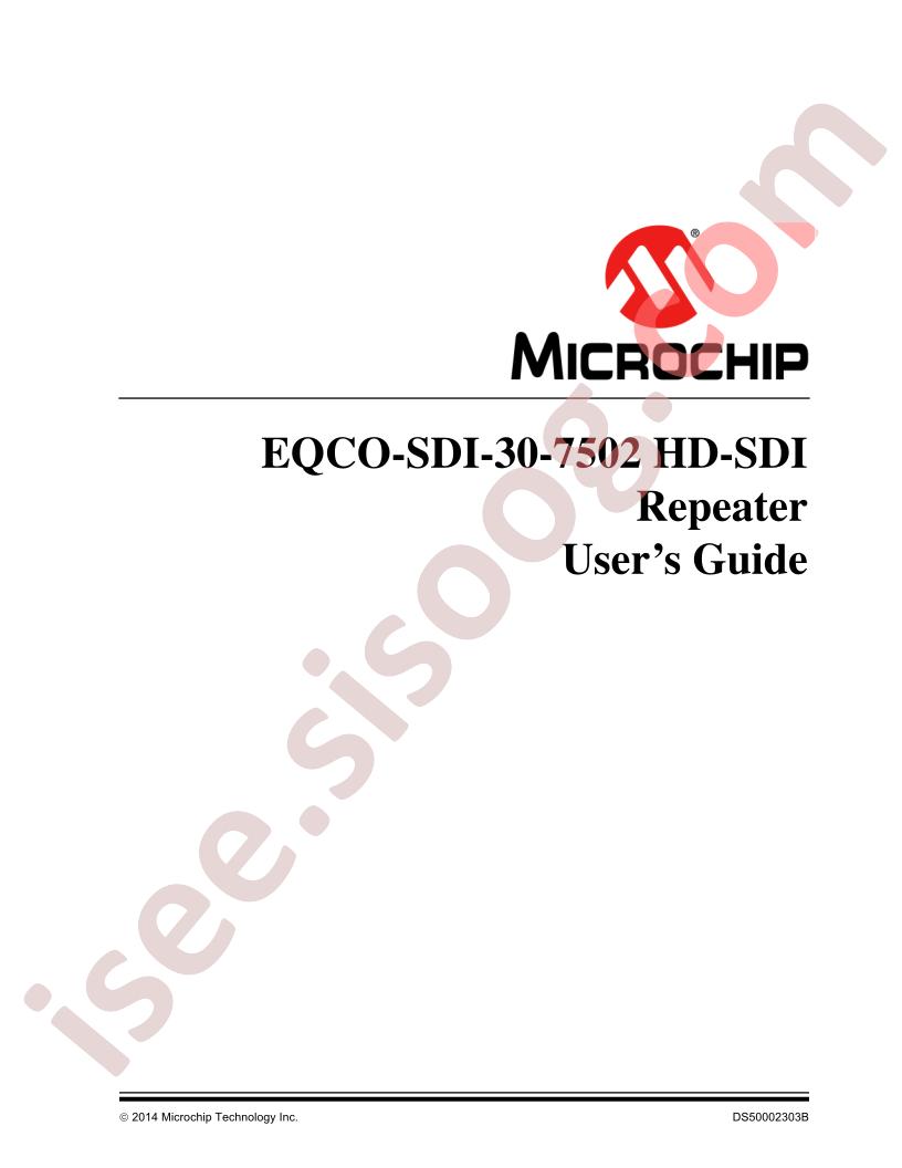 EQCO-SDI-30-7502 Guide