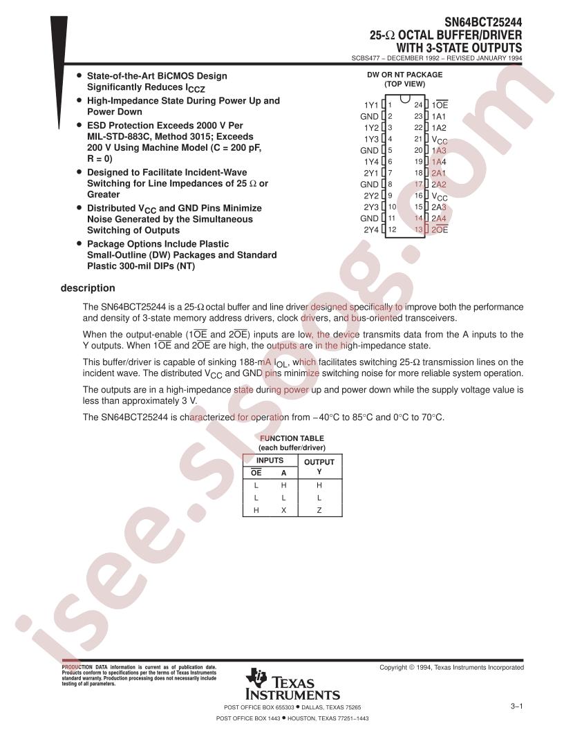 SN64BCT25244