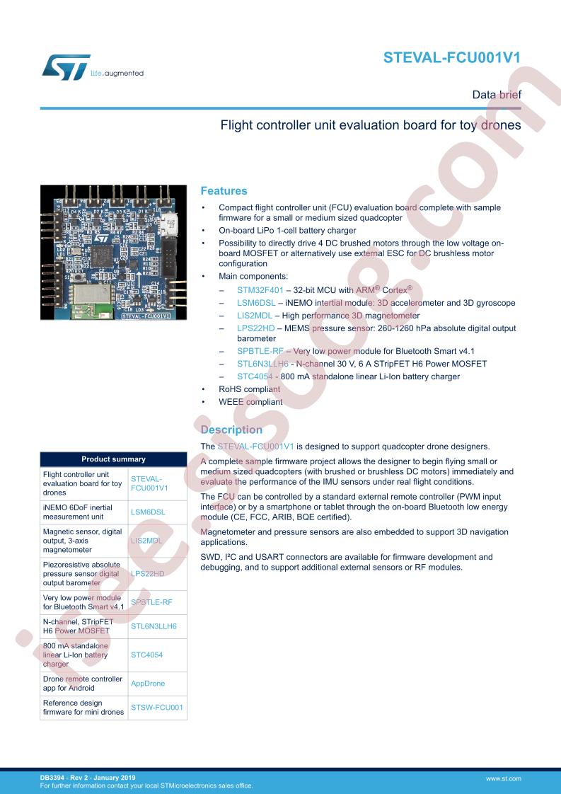 STEVAL-FCU001V1 Data Brief