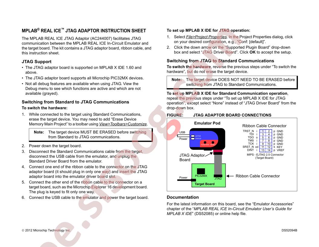 AC244007 Instruction Sheet