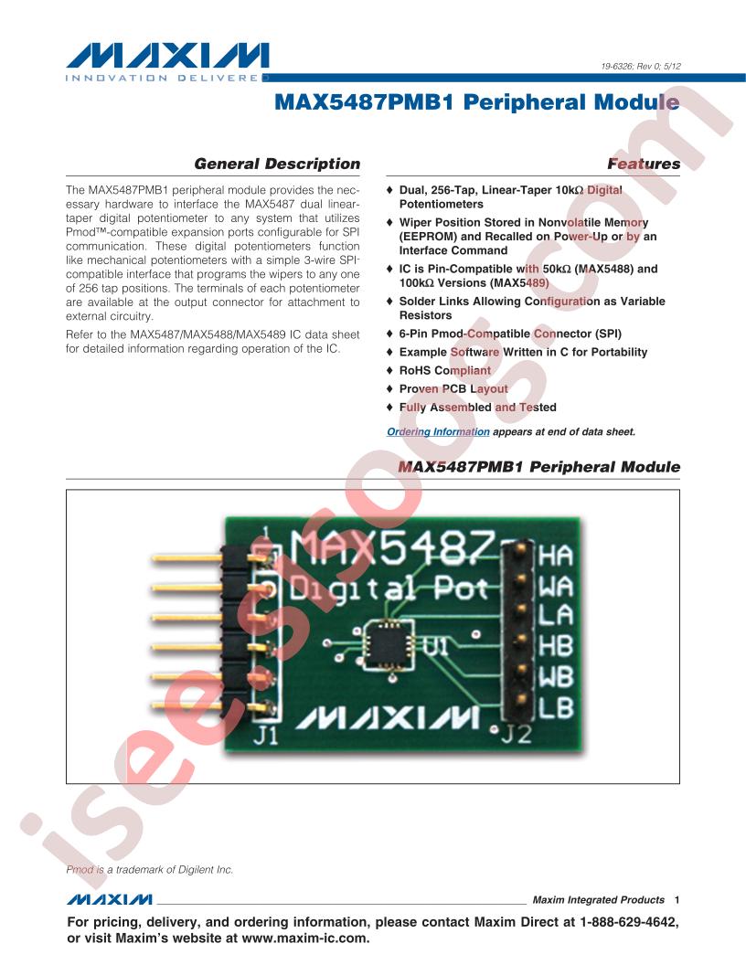 MAX5487PMB1