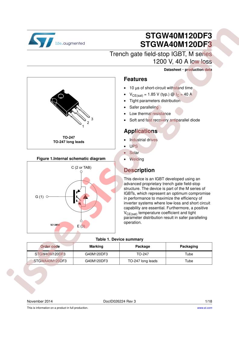 STGW(A)40M120DF3