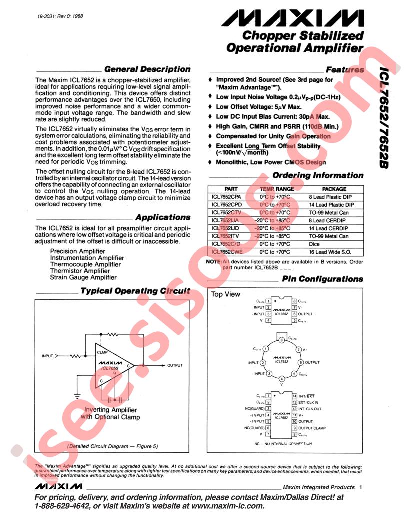 ICL7652(B)