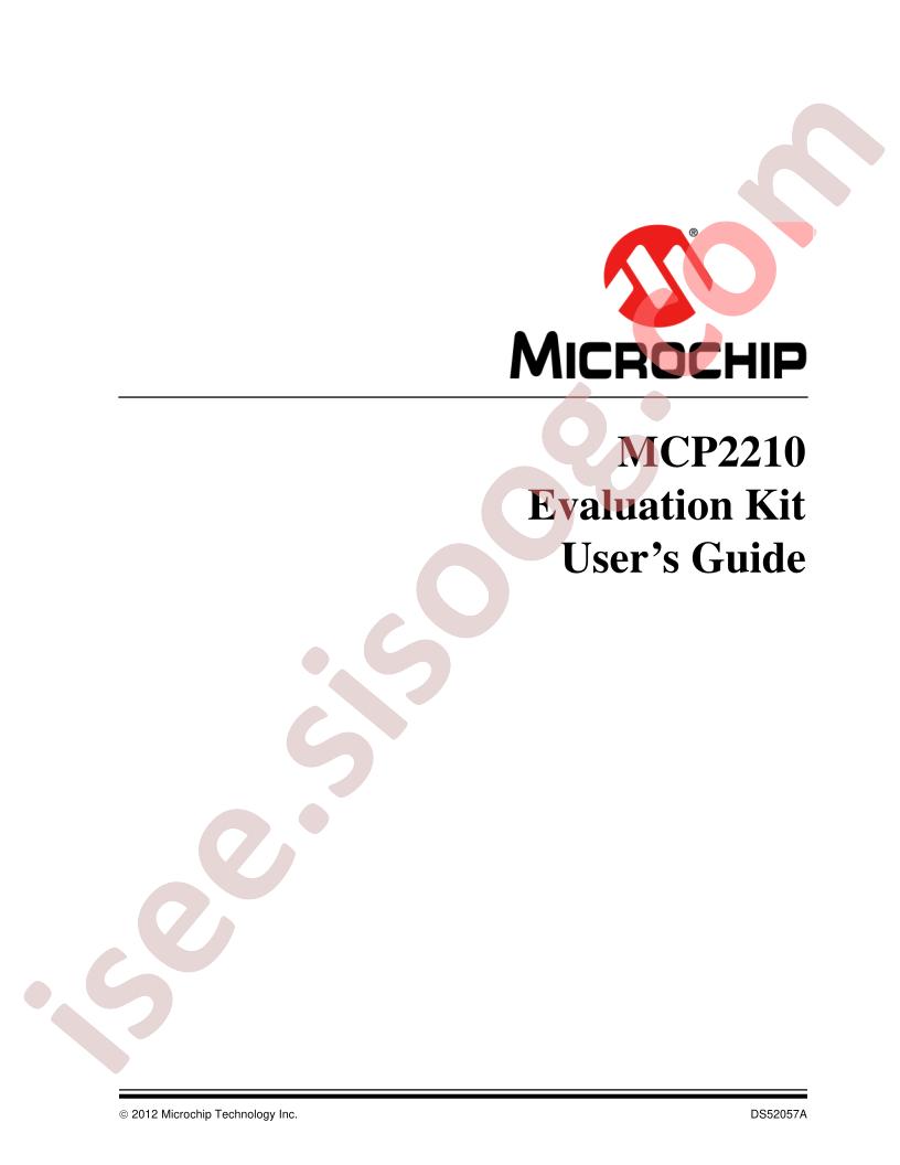 MCP2210 Evaluation Kit User's Guide