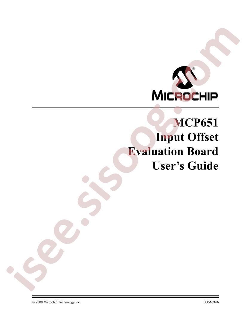 MCP651 Eval Board Guide
