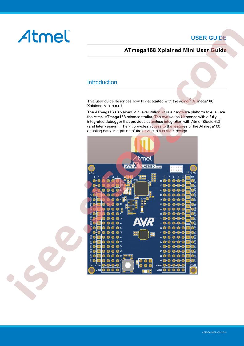 ATMEGA168 Xplained Mini Guide