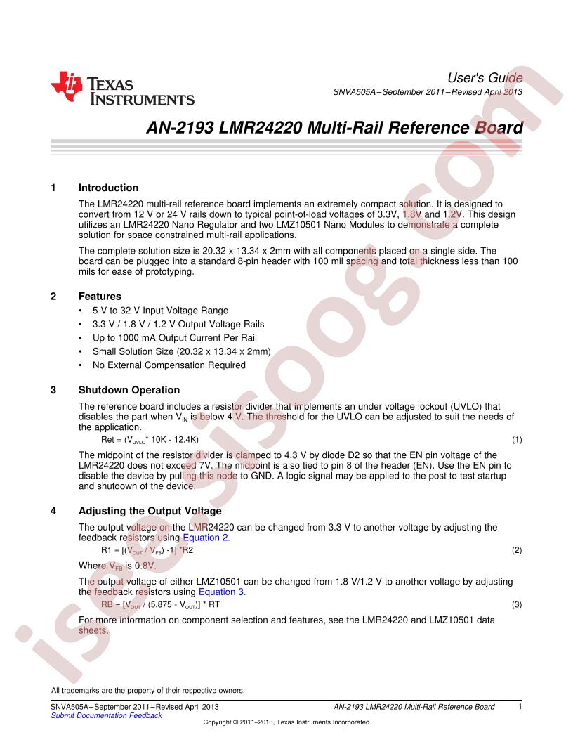 LMR24220 Ref Brd Guide