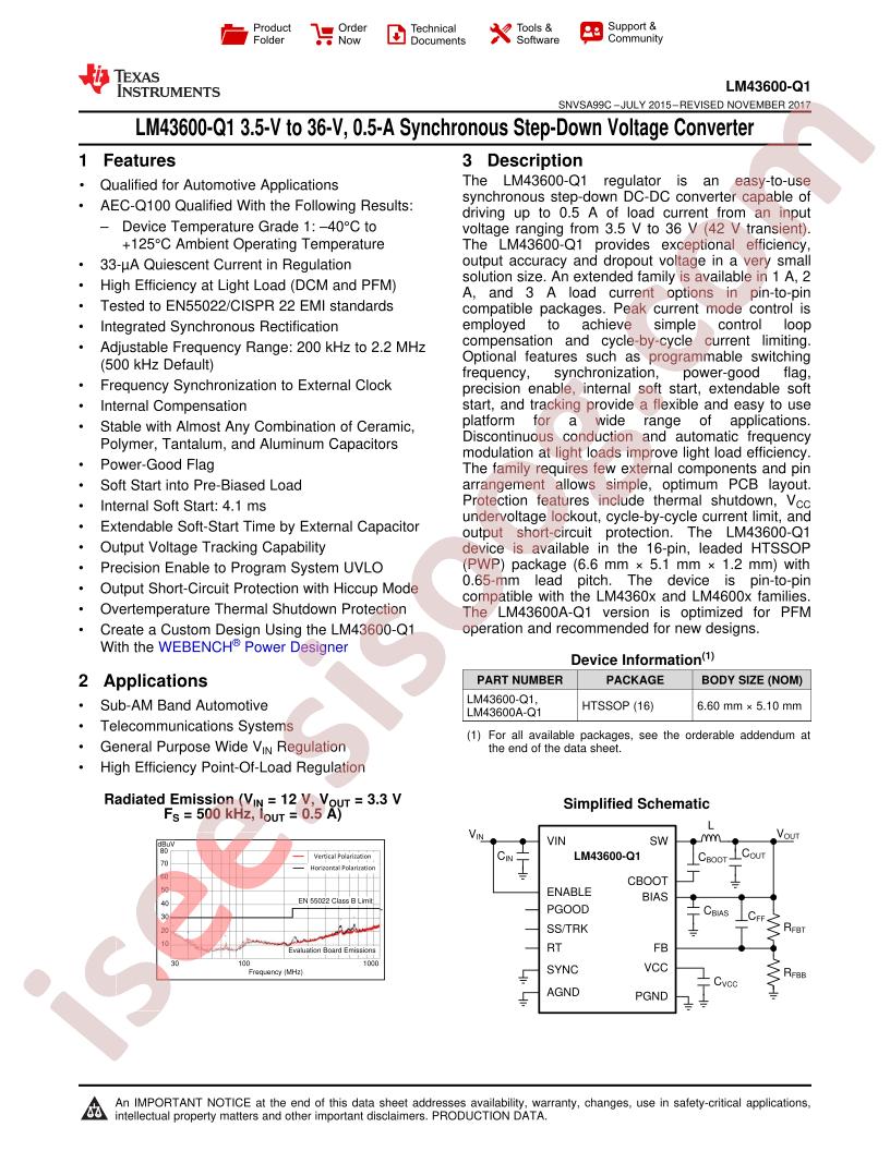 LM43600-Q1