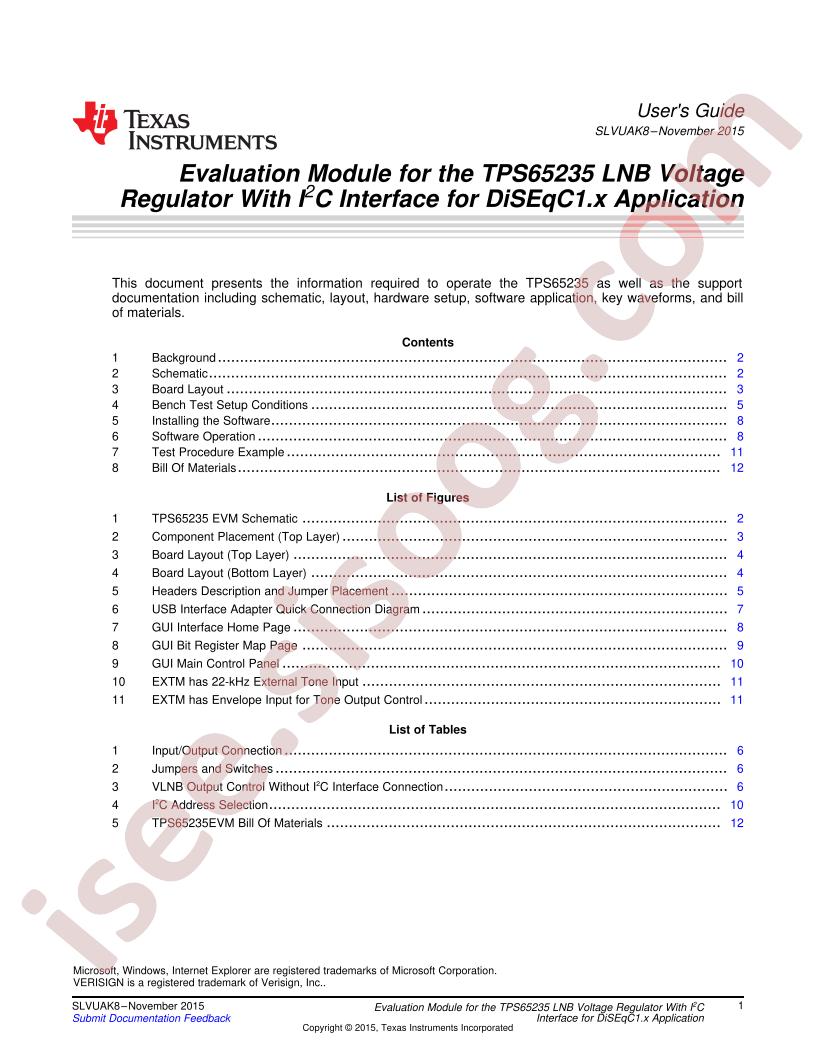 TPS65235EVM-747 User Guide