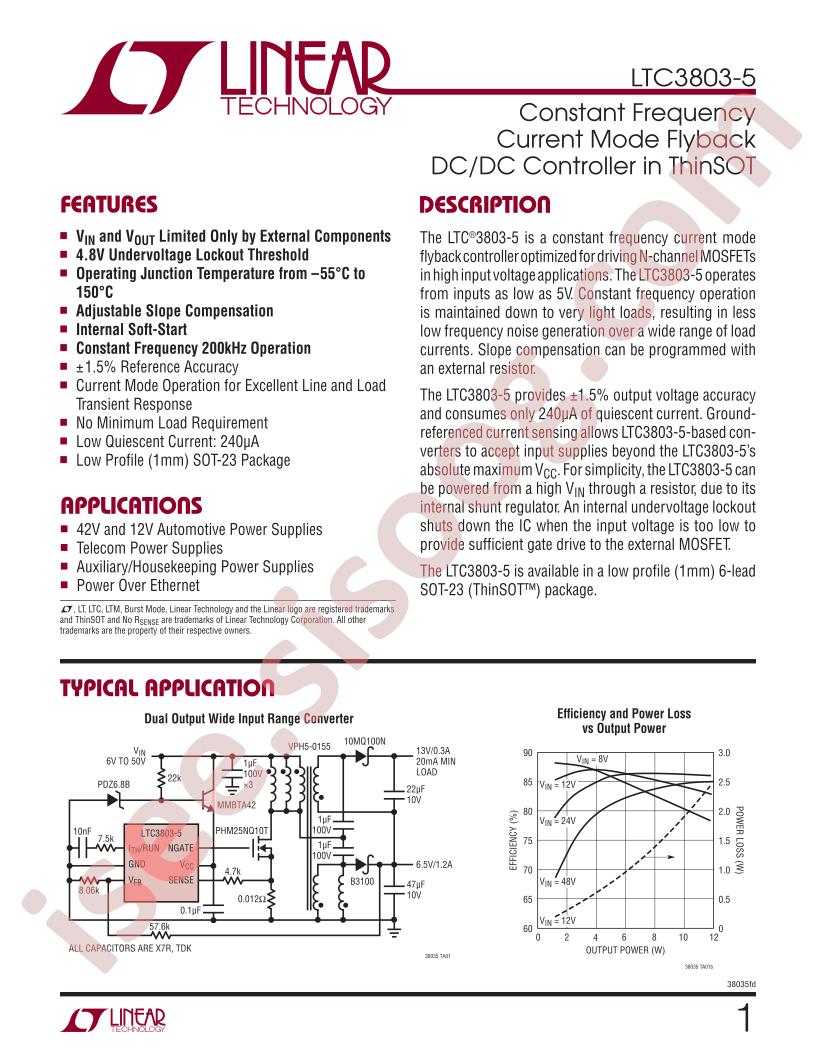 LTC3803-5