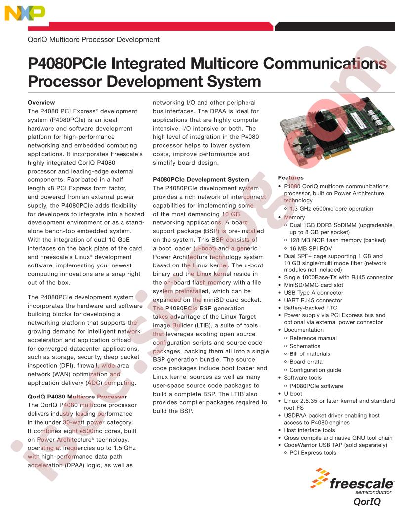 P4080PCIe Dev System